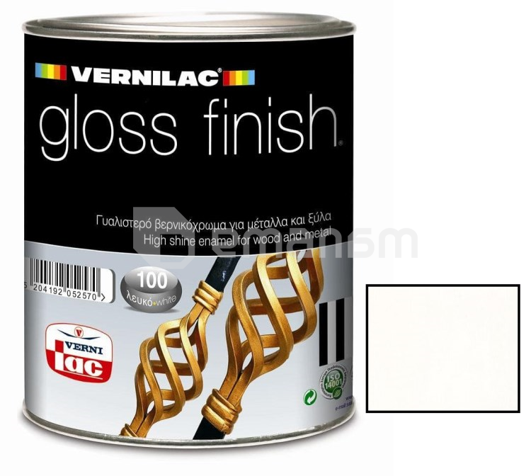 საღებავი ზეთის Vernilac Gloss finish No 100 თეთრი პრიალა 750 მლ