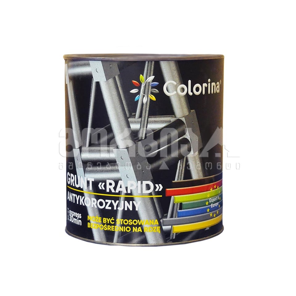 გრუნტი Rapid  ნაცრისფერი 2,8 კგ COLORINA