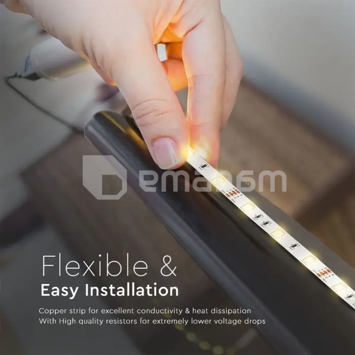 LED ლენტი V-TAC 2630 SMD5050 30LEDs RGB 2x5 მ