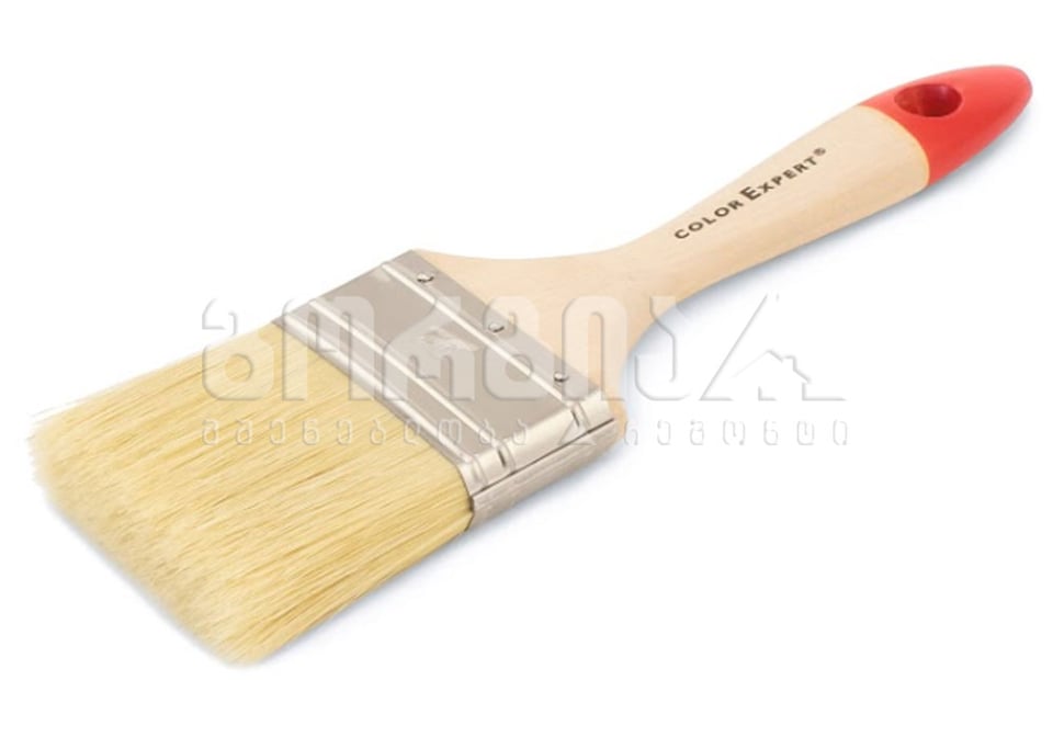 ფუნჯი შერეული ბეწვით,ხის სახელურით 81197002 70მმ*12მმ