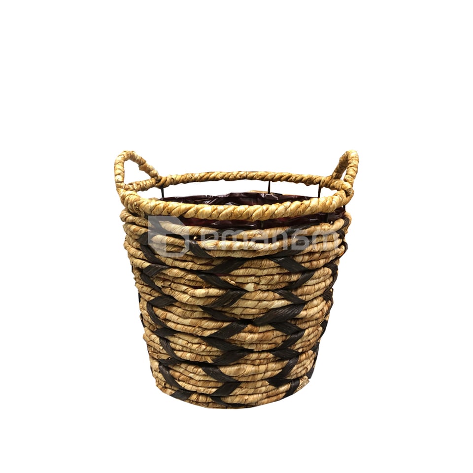 ქოთანი მოწნული Mega Collections ZigZag Potato Basket Dark Brown D26H23