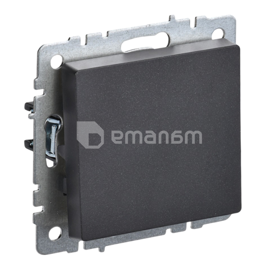 ჩამრთველი IEK BRITE 1 10A VC10-1-0-BrB შავი