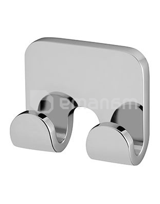 კაუჭი ორმაგი NATURA DOUBLE WALL HOOK CHROME