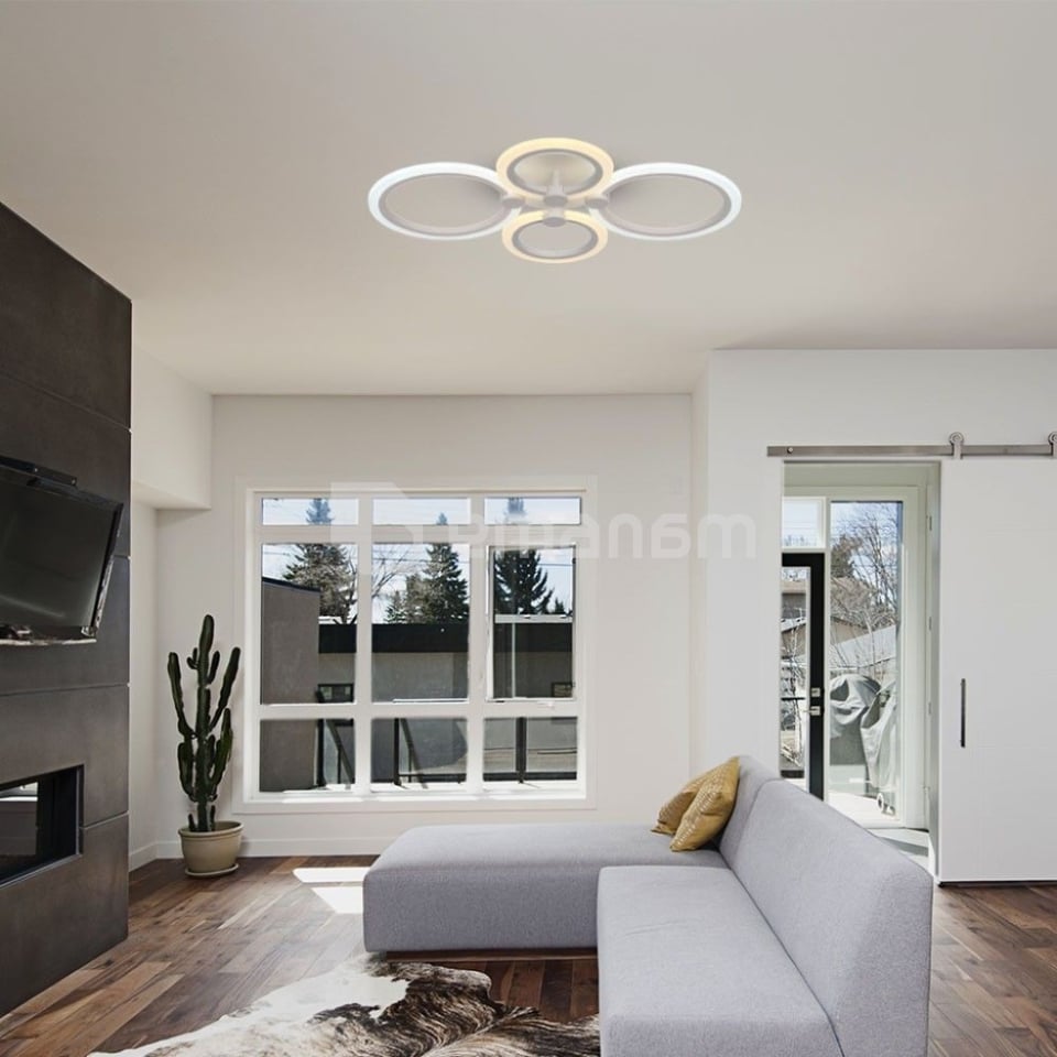 ჭაღი LED 45W 3900Lm თეთრი  IP20 VT-7717 23394