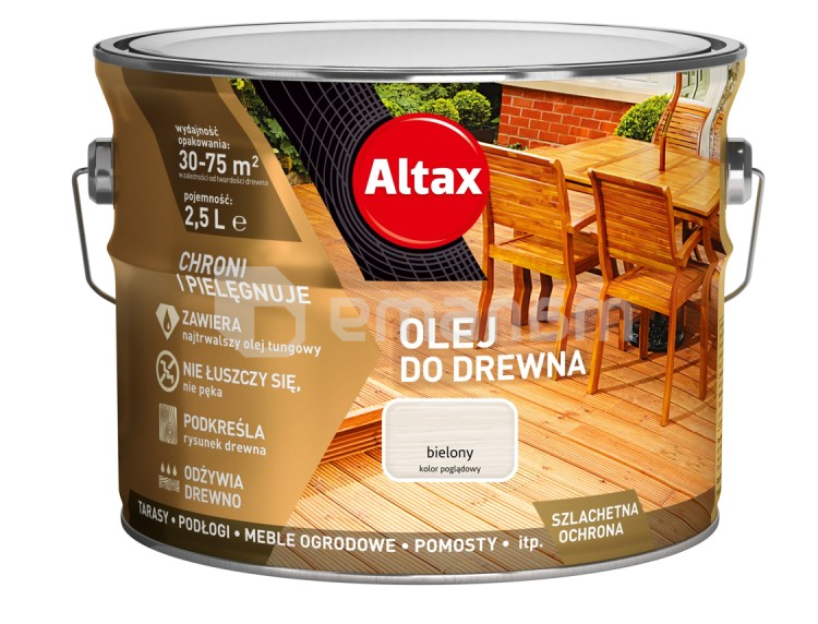 ზეთი ხის Altax თეთრი 2.5 ლ