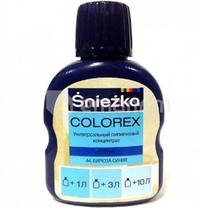 უნივერსალური პიგმენტი-კონცენტრატი Sniezka Colorex 100 მლ ლურჯი ფირუზი N44