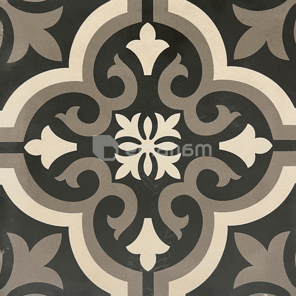 კერამოგრანიტი Ege Seramik DECOR CIRCLE DARK 33x33სმ