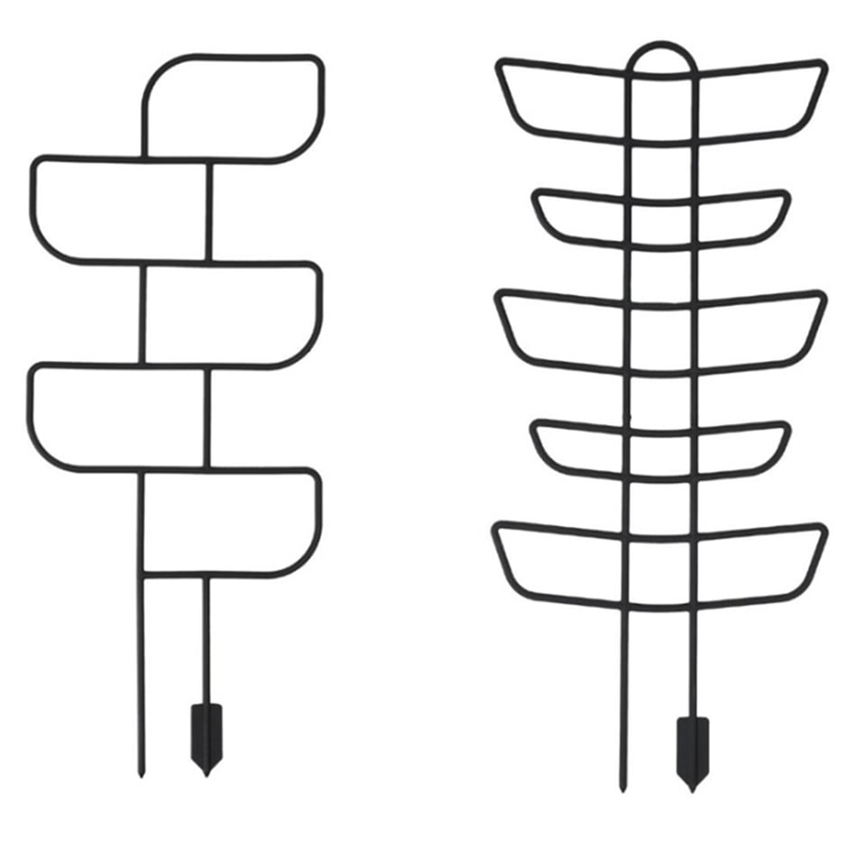 მცენარის საყრდენი Lamela 550 geometric plant supports - black