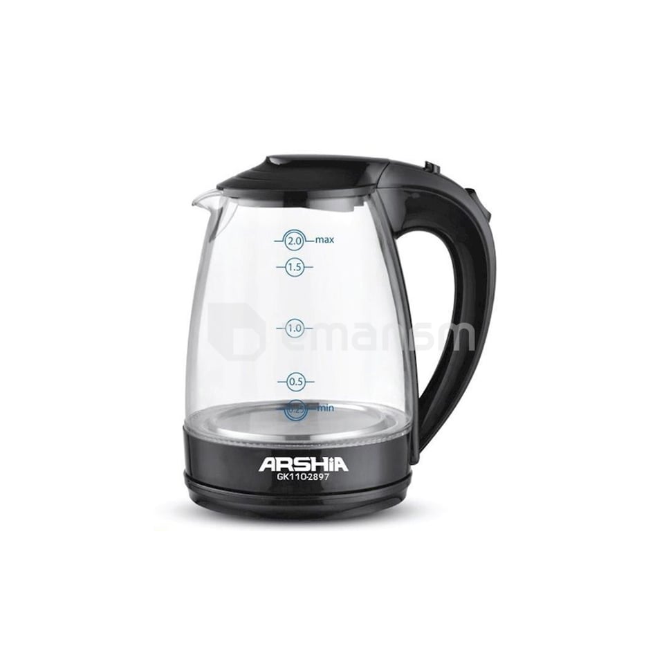 ელექტრო ჩაიდანი ARSHIA 2000ვტ 2000მლ შავი GK110-2897 26393