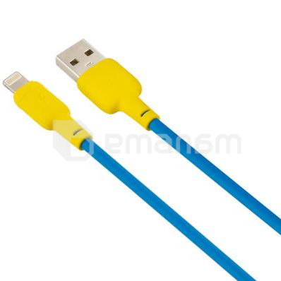 კაბელი Gelius USB Lightning ყვითელი ლურჯი