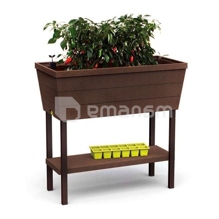 ყვავილის ქოთანი Keter Urban Bloomer Brown 82х37х78 სმ