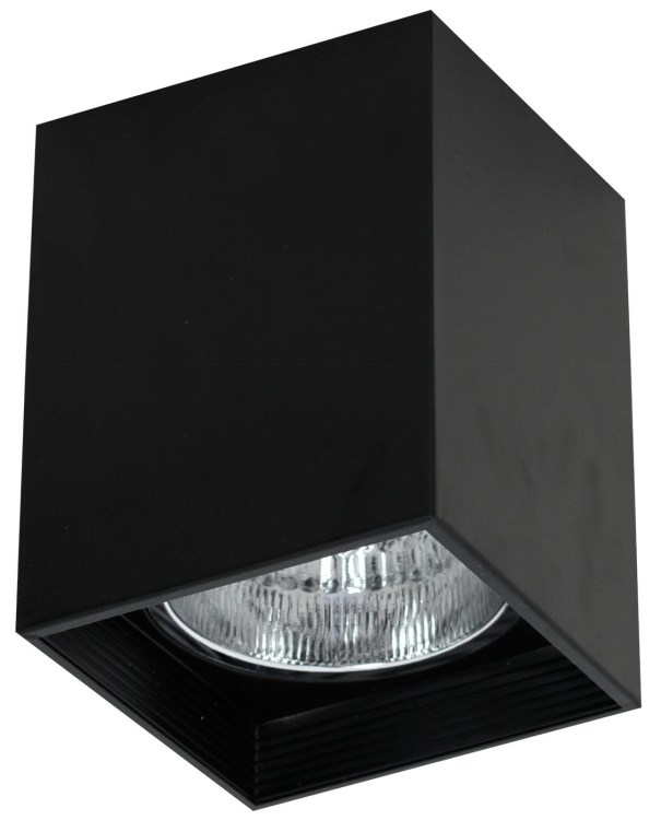 სანათი წერტილოვანი Luminex Downlight square 7252 1x60W E27 შავი