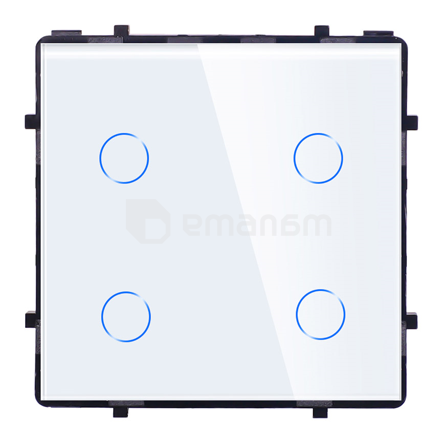 ჩამრთველი ჩარჩოს გარეშე სენსორით Socket Elegant Wireless Wi-Fi 4 თეთრი