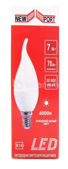 დიოდის ნათურა T11-C37L-7W-4000K-RA80-E14-IC NEWPORT