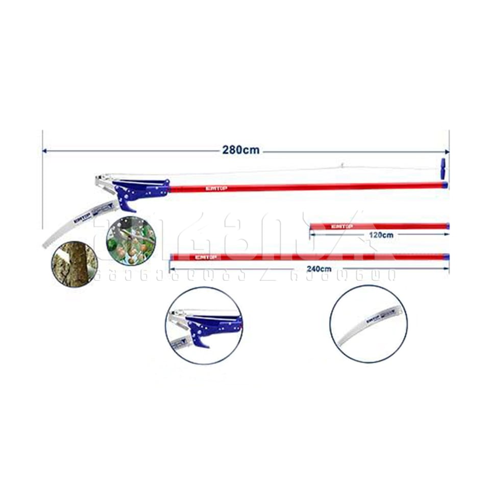 ხელის ხერხი დასაკეცი Emtop-EPSR252804