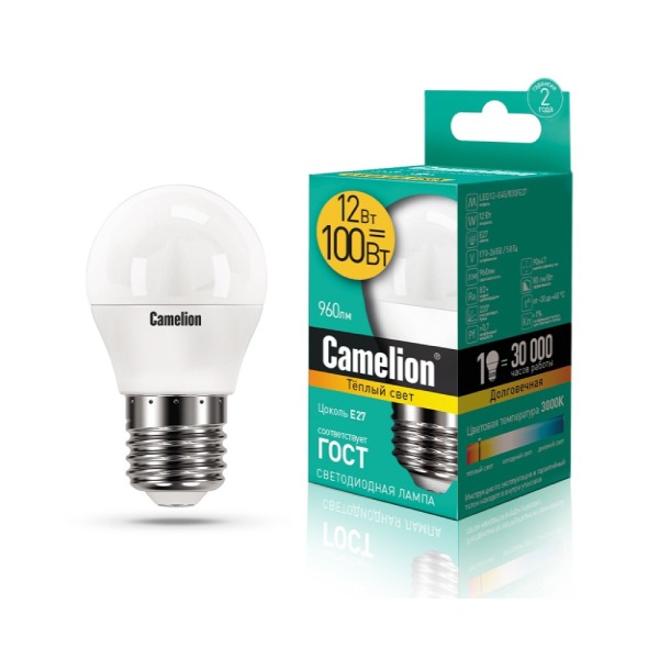 ეკონომიური LED ნათურა 12W