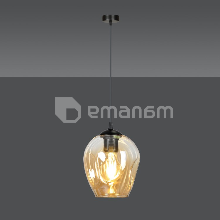 საკიდი EMIBIG Istar 1 E27 1x MAX 60W შავი MIODOWY