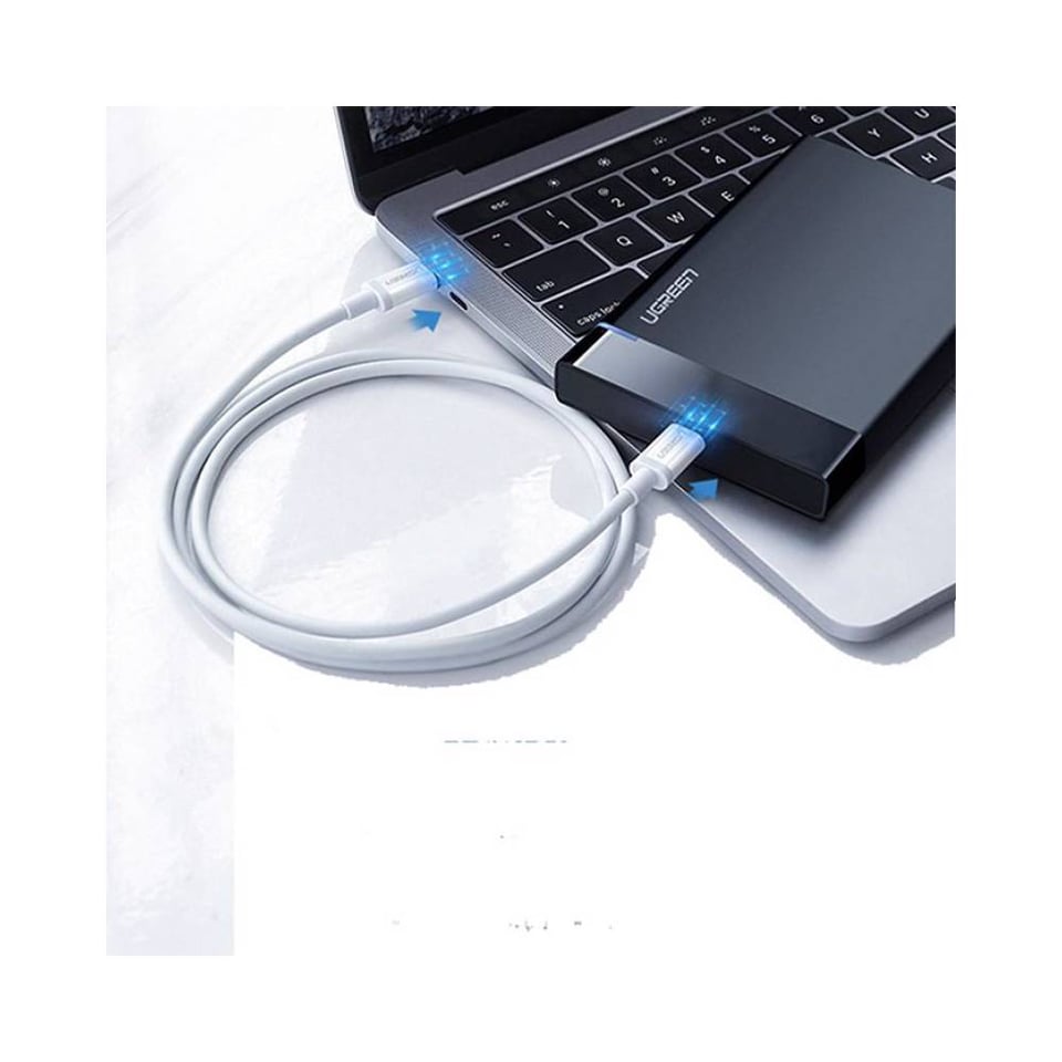 UGREEN 60518 USB 2.0 C M/M ABS Cover 1m (White)