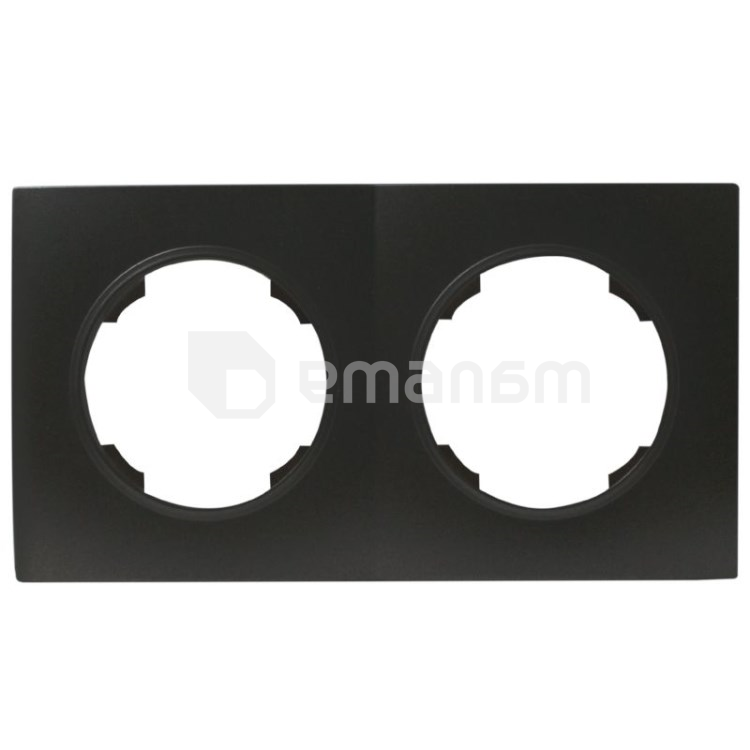 ჩარჩო DPM Soul SEU1002B 2 განყოფილებიანი შავი