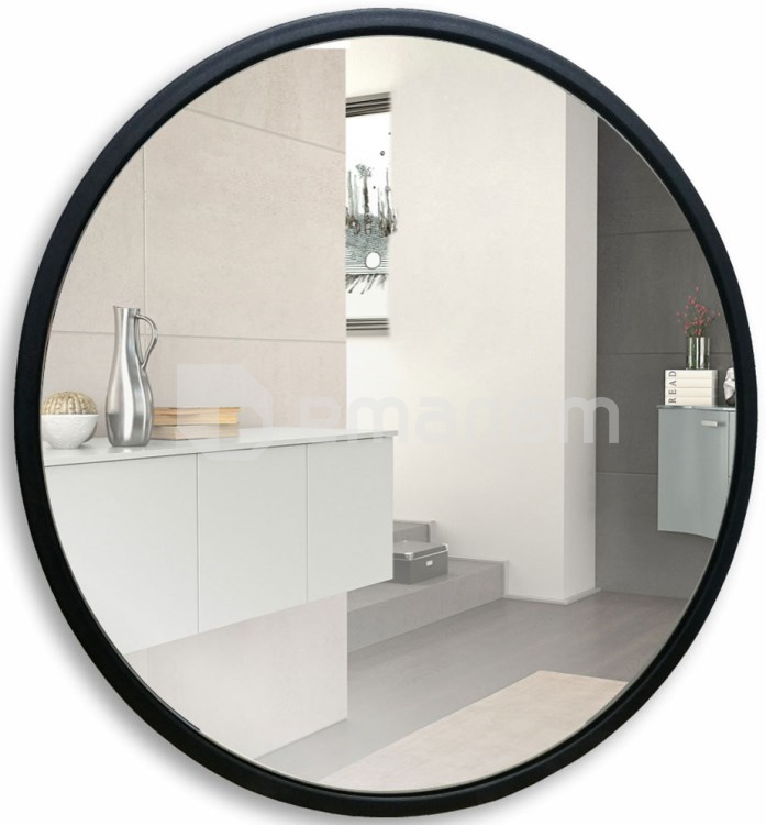 სარკე შავი ლითონის ჩარჩოთი Silver Mirrors Manhattan D500