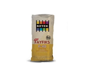 ფისოვანი ცემენტი BETEK FAYFIKS P-40 25კგ ტომარა (თბოიზ. მისაწებებელი, შესაფითხი)
