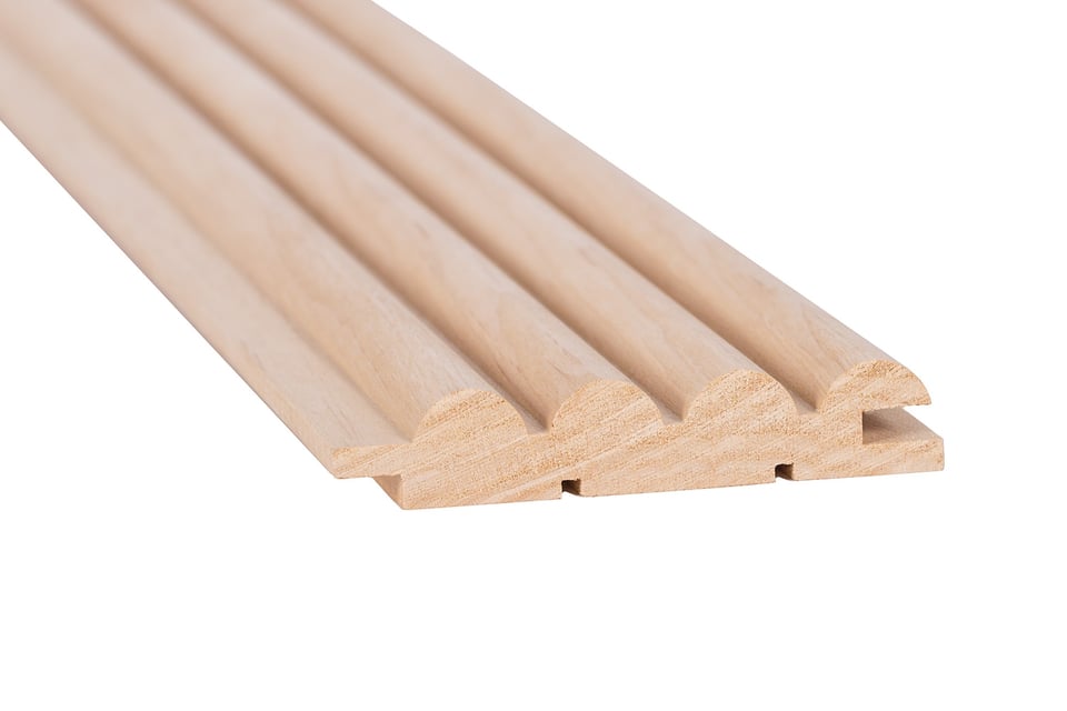ინტერიერის კედლის პანელი, alder (Alnus glutinosa) cladding, SRP 15*61*3000 შავი მურყანი M2: 0.177
