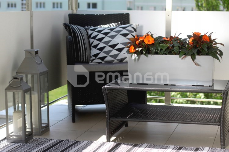 ქოთანი ყვავილის Lamela BEGONIA 19x56სმ 12ლ თეთრი