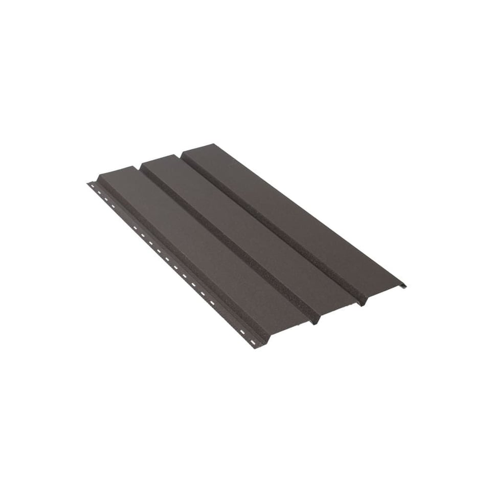 84-იანი ფერადი თუნუქის საიდინგი 0.40X345 ხაოიანი RAL 8019 NOVA