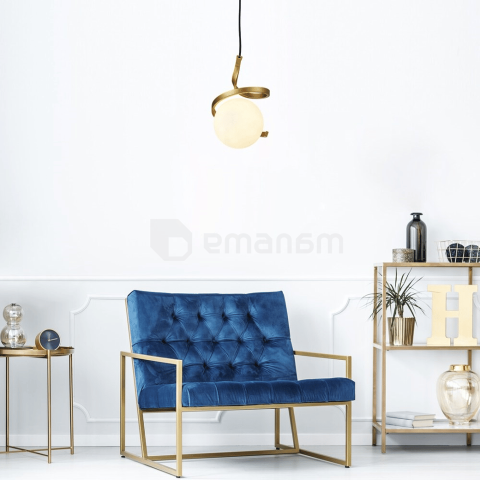 საკიდი Rabalux Sarabi 1 Е27 Ø150 IP20 72126 h1500 ოქროსფერი თეთრი