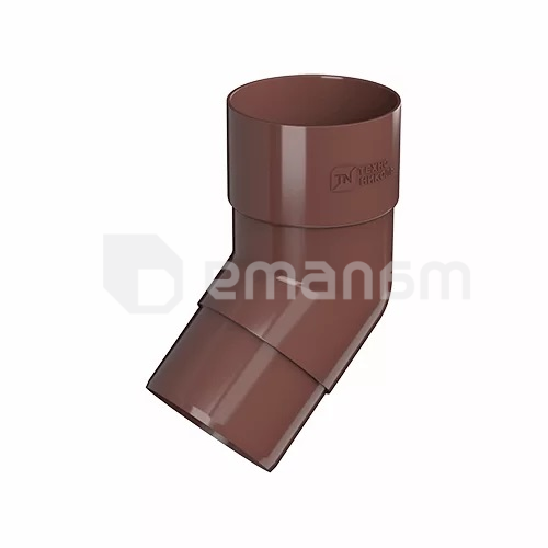 მუხლის მილის Technonicol 125/82 PVC 135° ყავისფერი