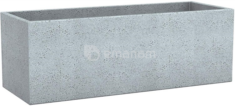 ქოთანი პლასტმასის ეზოს Scheurich 240/80 C-CUBE LONG Stony Grey