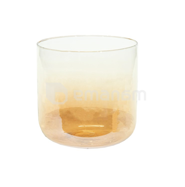 ქოთანი მინის Mega Collections Gloss Cauldron Gold Glow 16x16სმ