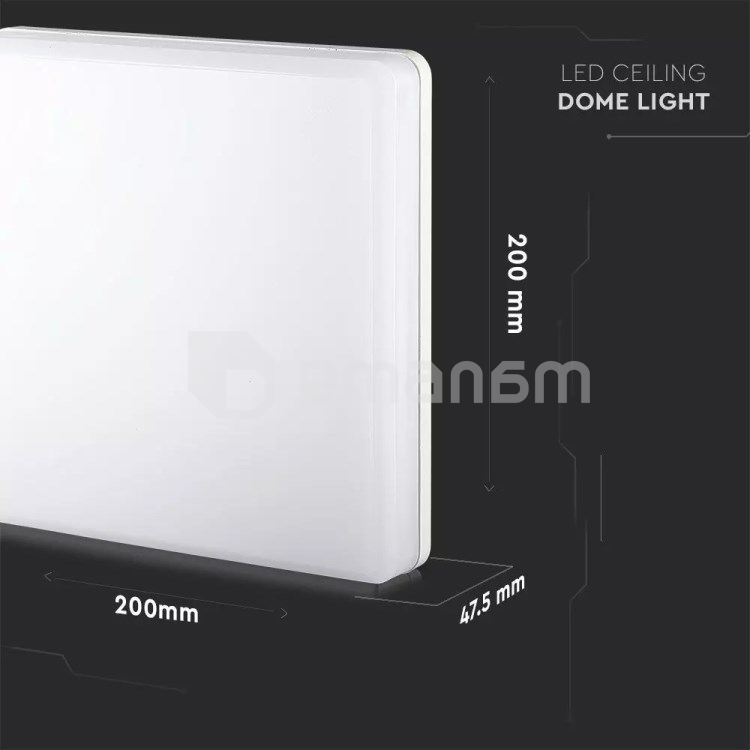 სანათი V-TAC LED Samsung 13919 IP44 1500lm 6500K 15W