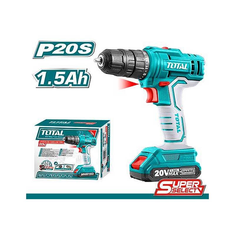 აკ. ბურღი-სახრახნ 20ვ, 0-400/1500 ბრ/წთ