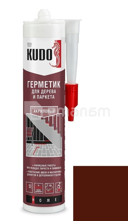 ჰერმეტიკი აკრილის ხის და პარკეტის Kudo KSK-317 მაჰაგონი 280 მლ