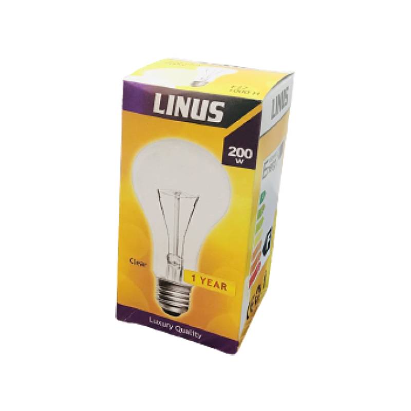 Lin6-4241-ლინუსი. ნათურა ვარვარა PS70 220V 200W E27 Clear