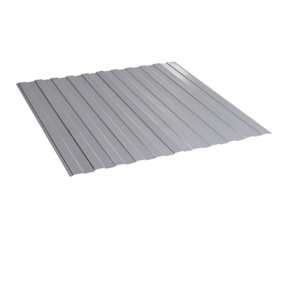 პროფილირებული ფერადი თუნუქი 0.5X1190 პრიალა RAL9006 NOVA