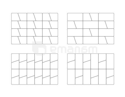 კედლის რბილი პანელი VOX Profile Geo 30x35 სმ. ლურჯი