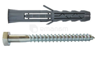 დიუბელი განბჯენი სჭვალით Koelner 8.0x60 მმ 15 ც K-SL3-FIX-12/60