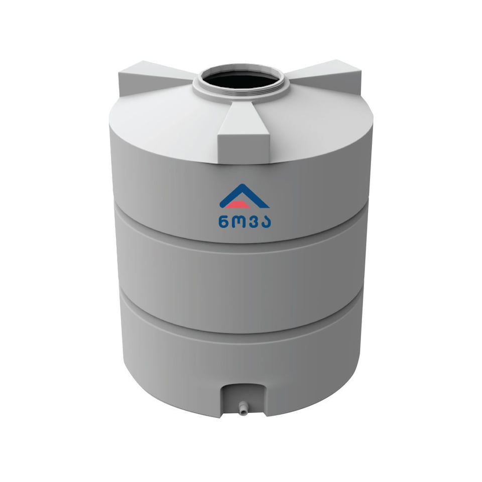 2000 ლ ერთშრიანი ნატურალი (თეთრი) ავზი ცილინდრულ-ვერტიკალური NOVA