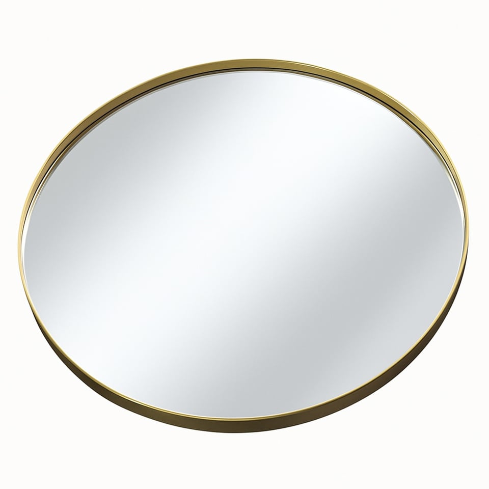 სარკე ლითონის ჩარჩოთი PRA-34-0/m-2 D60 სმ Gold