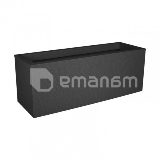 ქოთანი პლასტმასის EDA Plastiques BALCONNIERE GRAPHIT'UP 59 X 19,5 X 22,8სმ 25ლ