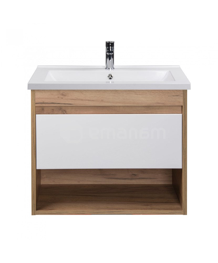 აბაზანის ტუმბო ხელსაბნით Oslo wood 70-A Cosmo 70 სმ