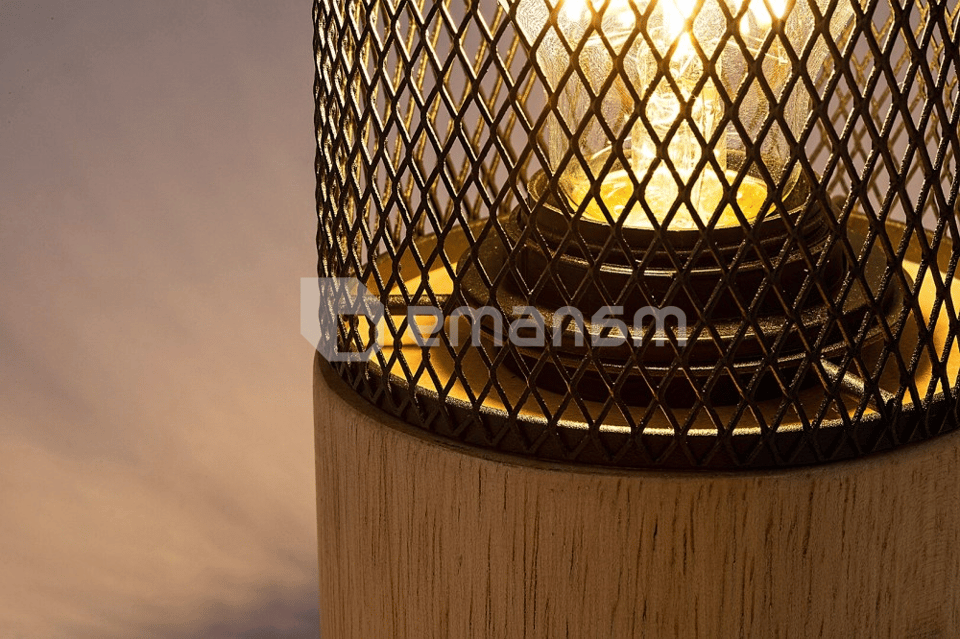 მაგიდის სანათი Rabalux CALLUM 1 E27 h95 L195 ხე შავი 74040