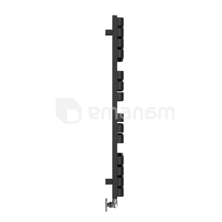 დეკორატიული საშრობი Terma WARP S 111x50სმ შავი Ral 9005