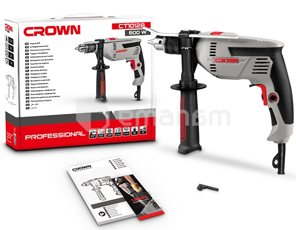 დარტყმითი დრელი Crown CT10128 600W