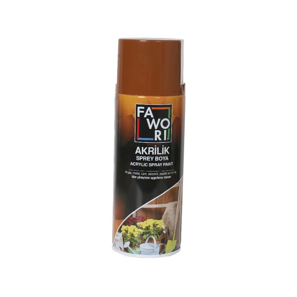 საღებავი სპრეი FAWORI  AKR. SPREY RAL8003 ღია ყავისფერი 400ML