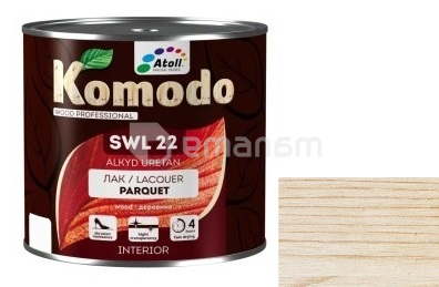 ლაქი Komodo Parquet SWL-22 0.7 ლ ნახევრადმქრქალი