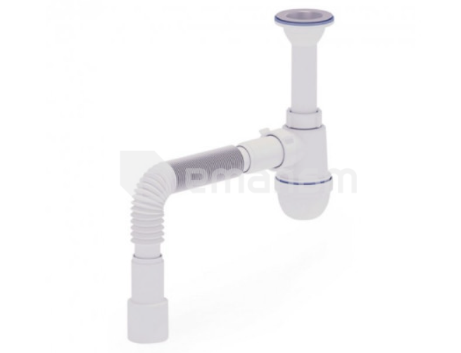 სიფონი გოფრირებული მილით ANI PLAST 1 1/2''40 40x40/50EU