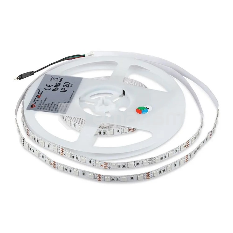 LED ლენტი V-TAC 2558 RGB SMD 60LEDs 10W 5 მ